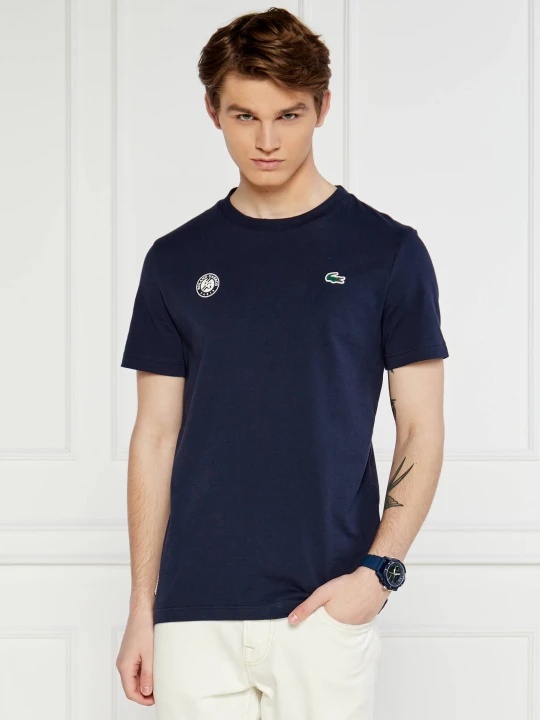 Zdjęcie produktu Lacoste T-shirt | Lacoste x Roland Garros | Regular Fit granatowy