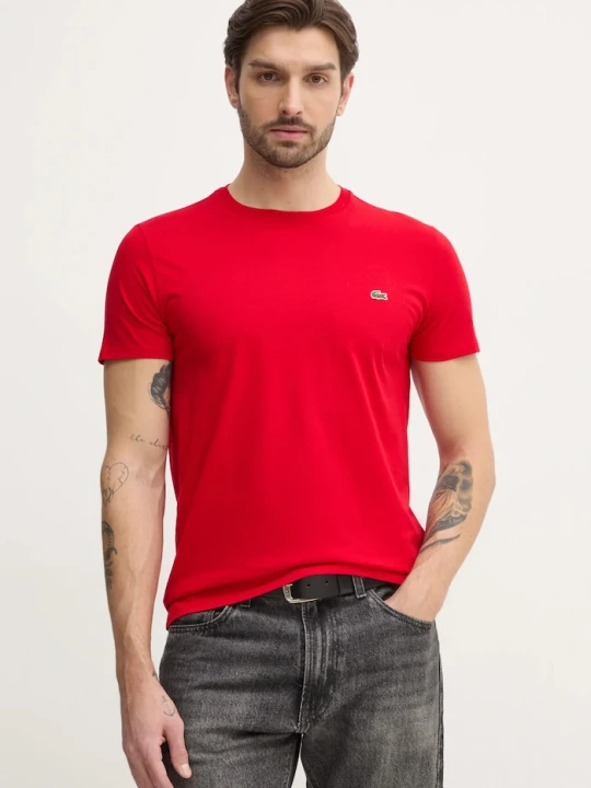 Zdjęcie produktu Lacoste T-shirt męski bawełniany czerwony