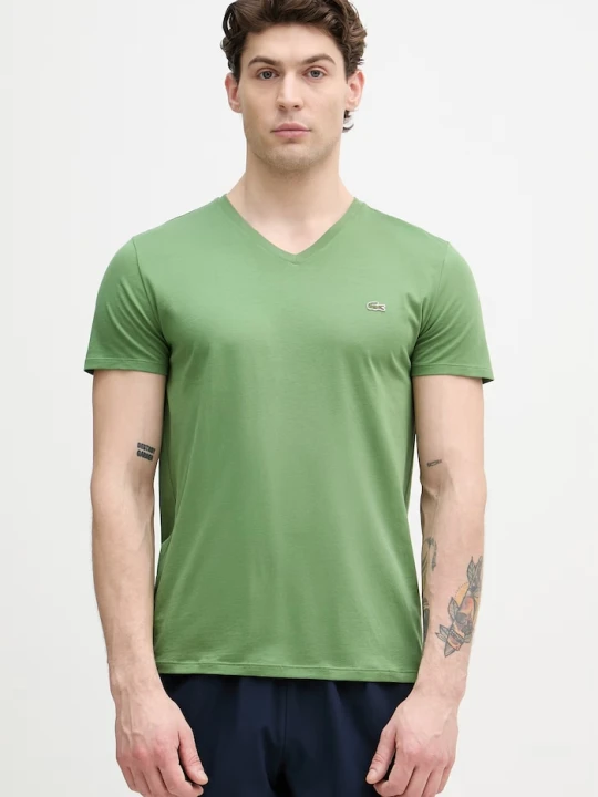 Zdjęcie produktu Lacoste T-shirt męski bawełniany zielony