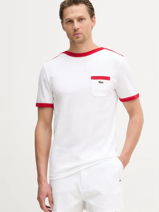 Zdjęcie produktu Lacoste T-shirt męski bawełniany biały