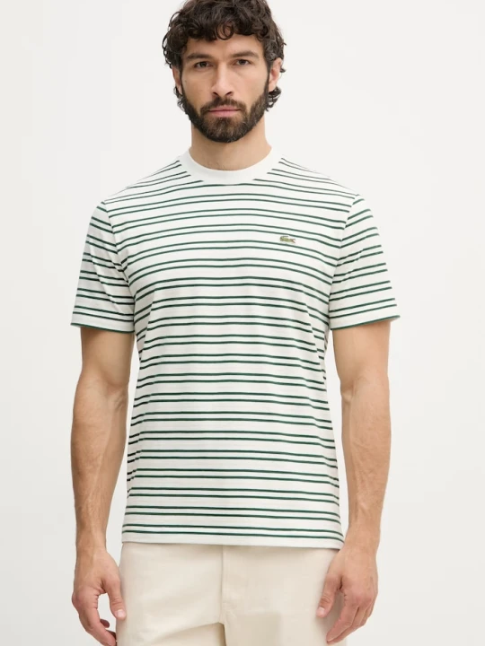 Zdjęcie produktu Lacoste T-shirt męski bawełniany zielony