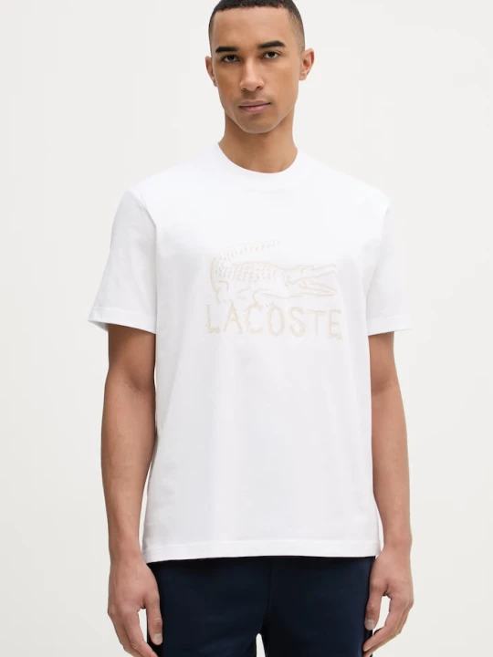 Zdjęcie produktu Lacoste T-shirt męski bawełniany biały