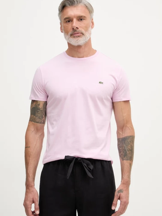 Zdjęcie produktu Lacoste T-shirt męski bawełniany różowy