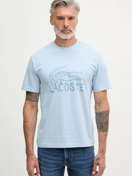 Zdjęcie produktu Lacoste T-shirt męski bawełniany niebieski