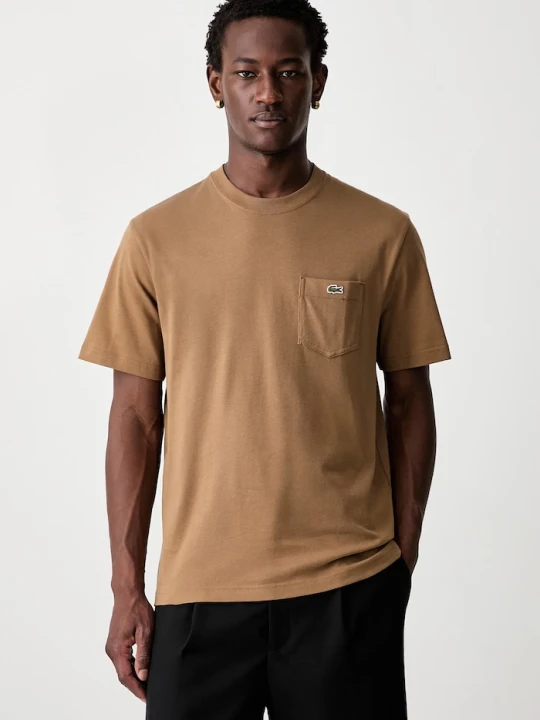 Zdjęcie produktu Lacoste T-shirt męski bawełniany brązowy