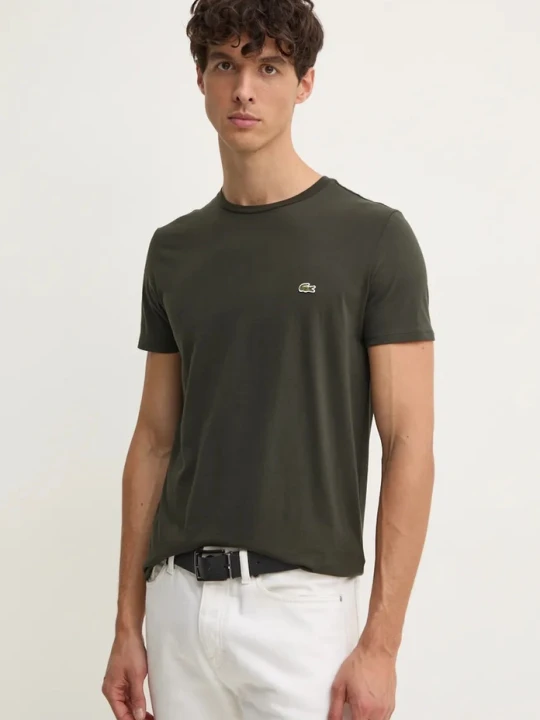 Zdjęcie produktu Lacoste T-shirt męski bawełniany zielony