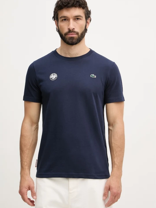 Zdjęcie produktu Lacoste T-shirt męski z bawełną granatowy