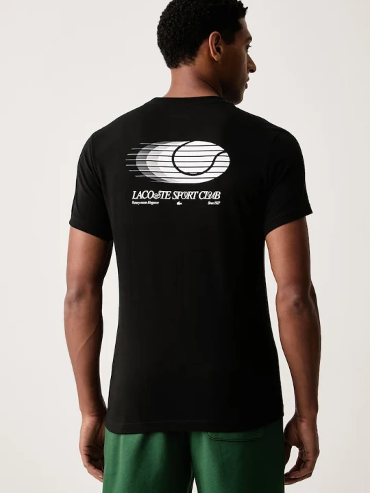 Zdjęcie produktu Lacoste T-shirt męski z bawełną czarny