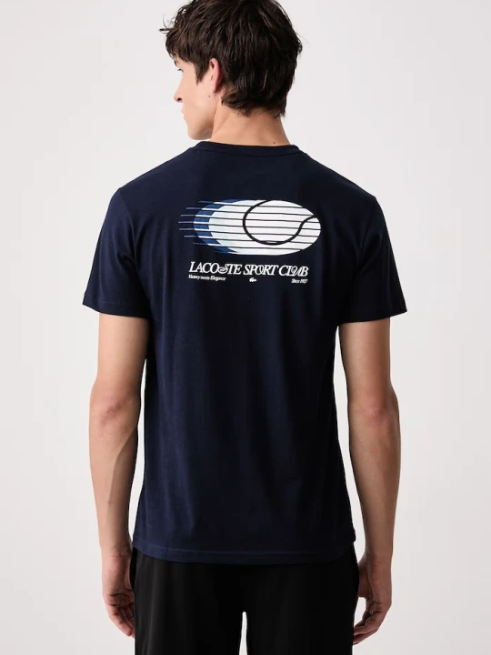 Zdjęcie produktu Lacoste T-shirt męski z bawełną granatowy