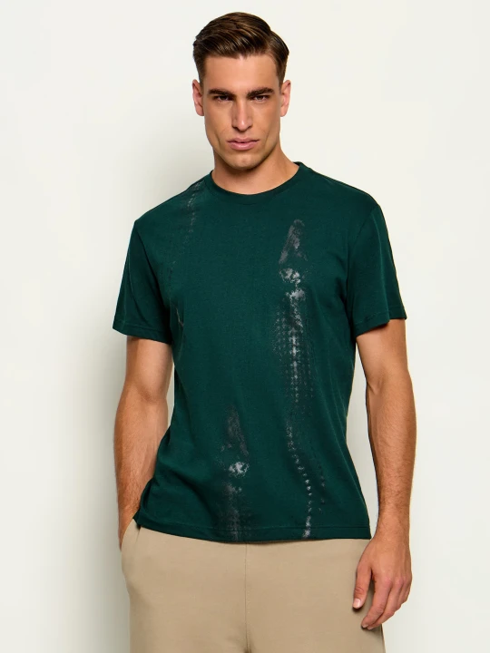 Zdjęcie produktu Lacoste T-shirt | Regular Fit butelkowa zieleń