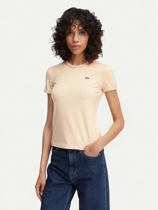Zdjęcie produktu Lacoste T-Shirt TF5289 Pomarańczowy jasny Regular Fit