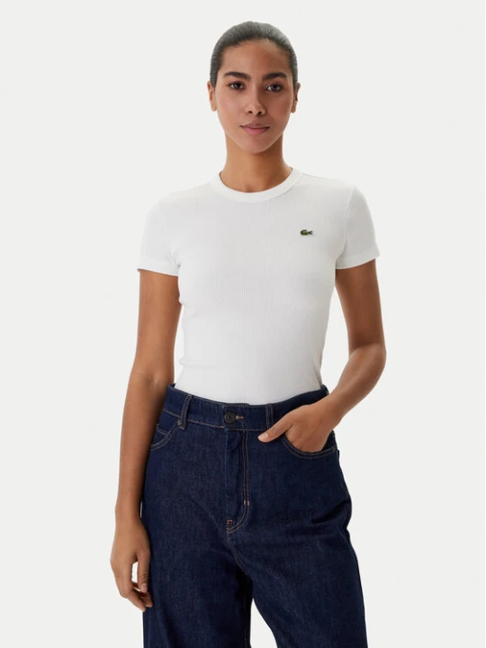 Zdjęcie produktu Lacoste T-Shirt TF5538 Biały Regular Fit
