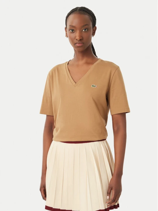 Zdjęcie produktu Lacoste T-Shirt TF7300 Brązowy Regular Fit