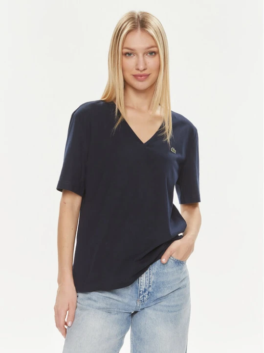 Zdjęcie produktu Lacoste T-Shirt TF7300 Granatowy Regular Fit