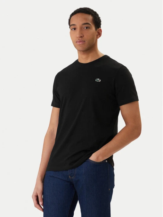 Zdjęcie produktu Lacoste T-Shirt TH0003 Czarny Regular Fit