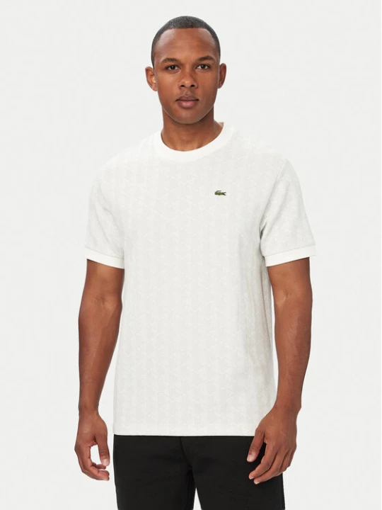 Zdjęcie produktu Lacoste T-Shirt TH1197 Beżowy Regular Fit