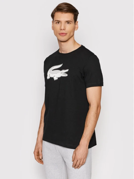 Zdjęcie produktu Lacoste T-Shirt TH2042 Czarny Regular Fit