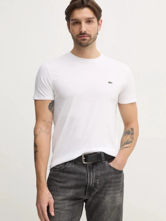 Zdjęcie produktu Lacoste T-shirt męski bawełniany biały