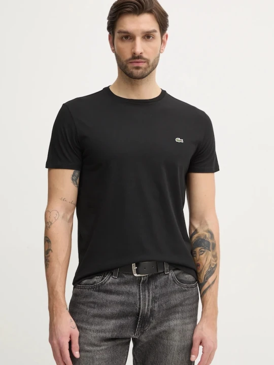 Zdjęcie produktu Lacoste T-shirt męski bawełniany czarny