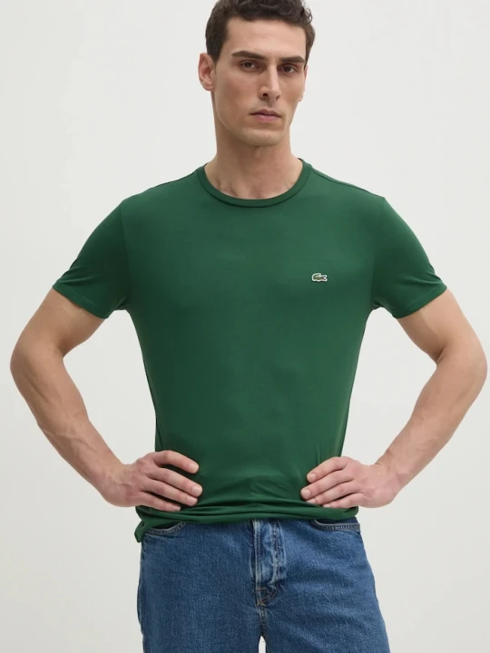 Zdjęcie produktu Lacoste T-shirt męski bawełniany zielony