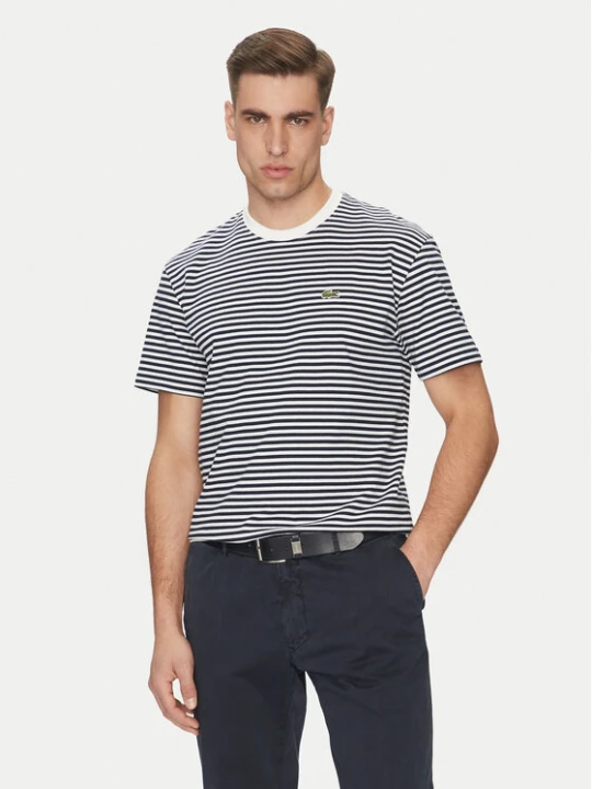 Zdjęcie produktu Lacoste T-Shirt TH9749 Granatowy Regular Fit