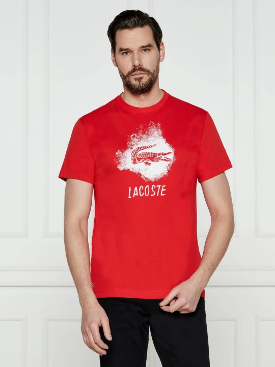 Zdjęcie produktu Lacoste T-shirt Ultra Dry Graphic | Regular Fit czerwony