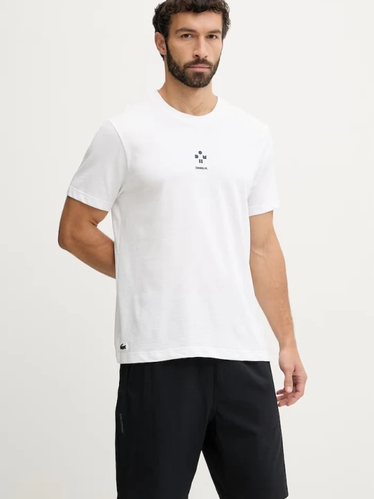 Zdjęcie produktu Lacoste t-shirt x Daniil Medvedev beżowy