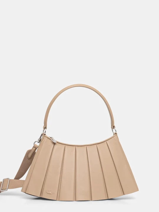 Zdjęcie produktu Lacoste torebka crossbody damska skórzana beżowy