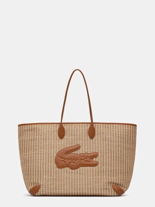 Zdjęcie produktu Lacoste torebka shopper damska pleciona beżowy