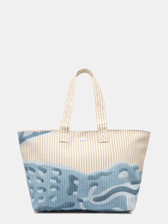 Zdjęcie produktu Lacoste torebka tote damska bawełniana beżowy