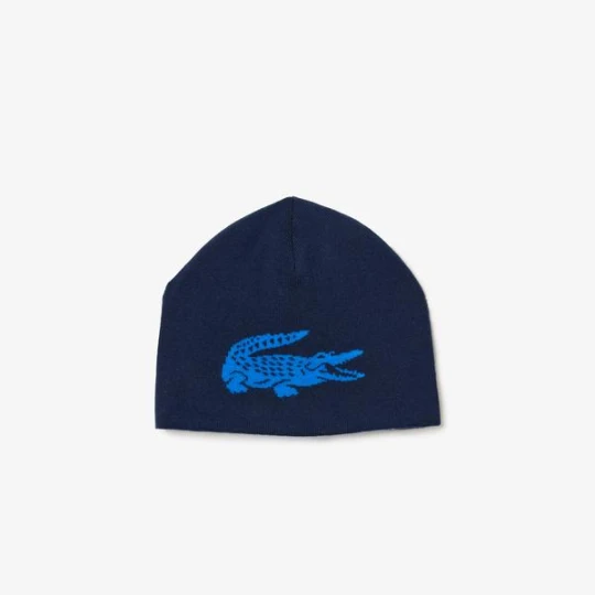 Zdjęcie produktu Lacoste Unisex Contrast Crocodile Reversible Beanie