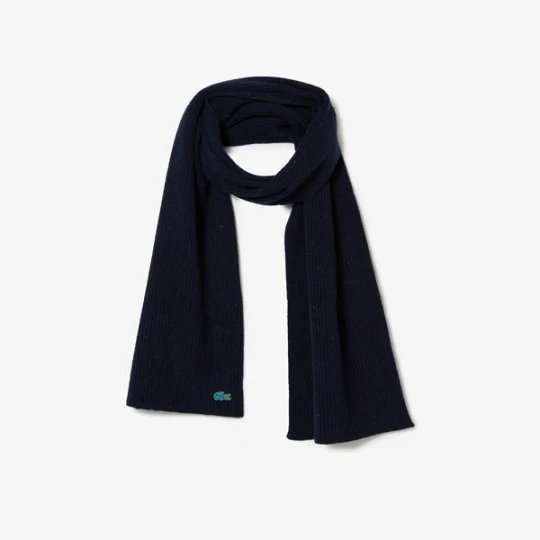 Zdjęcie produktu Lacoste unisex nakrapiany wełniany szalik