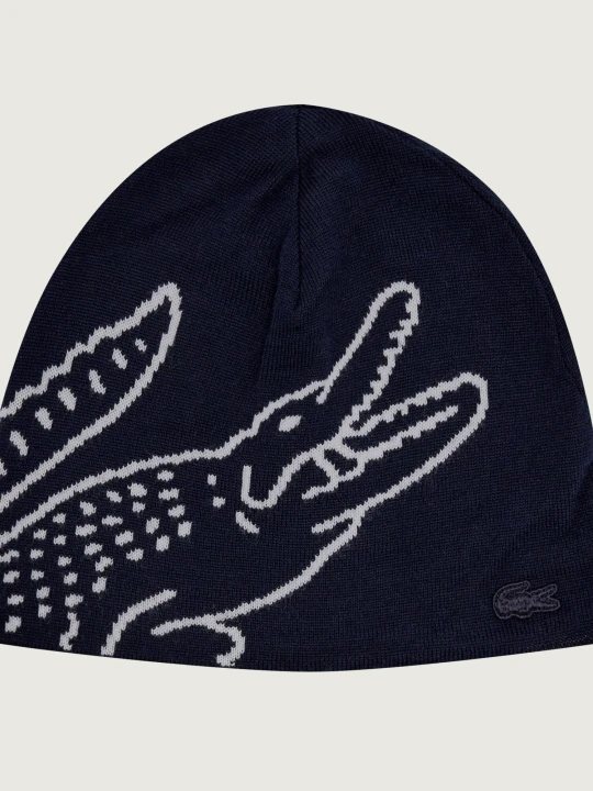 Zdjęcie produktu Lacoste Wełniana czapka granatowy