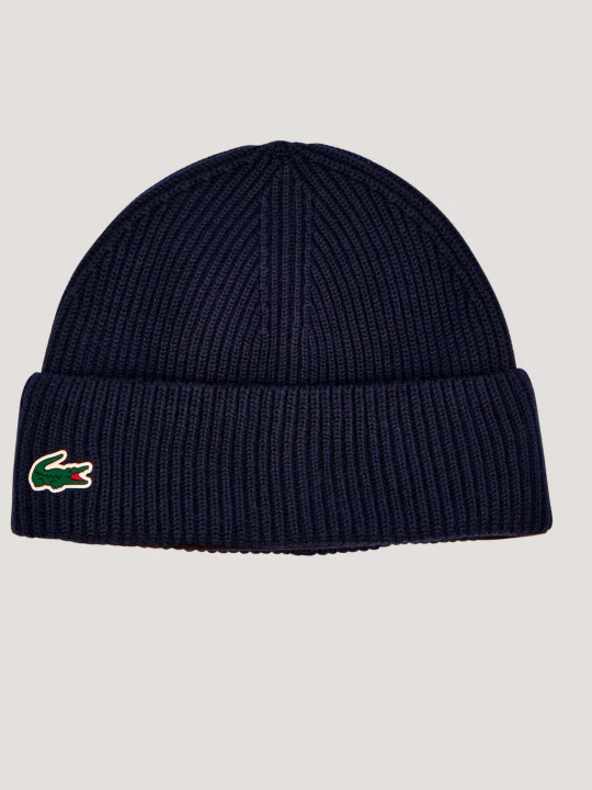 Zdjęcie produktu Lacoste Wełniana czapka granatowy