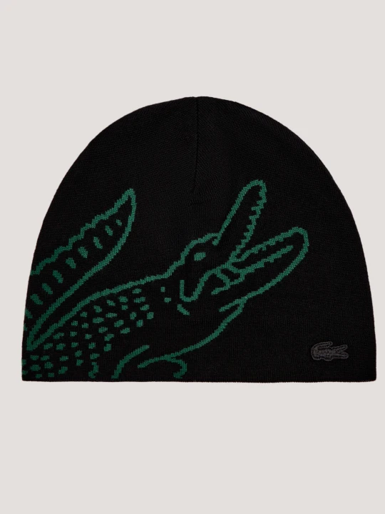 Zdjęcie produktu Lacoste Wełniana czapka czarny
