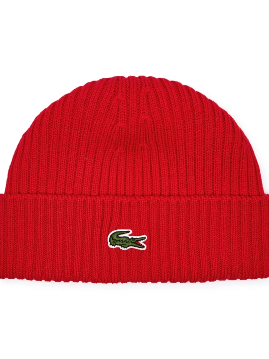 Zdjęcie produktu Lacoste Wełniana czapka czerwony