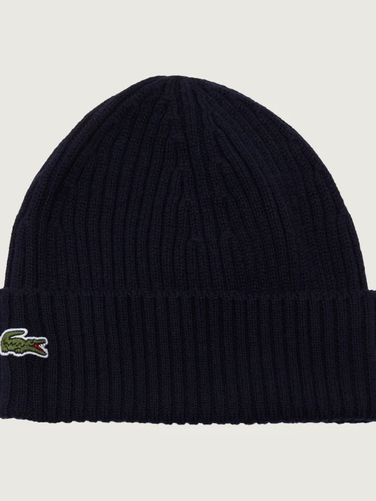 Zdjęcie produktu Lacoste Wełniana czapka granatowy