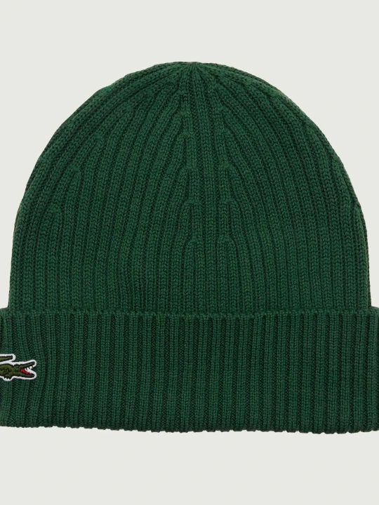 Zdjęcie produktu Lacoste Wełniana czapka zielony