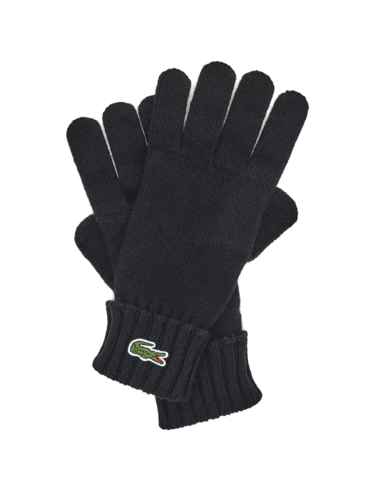 Zdjęcie produktu Lacoste Wełniane rękawiczki czarny