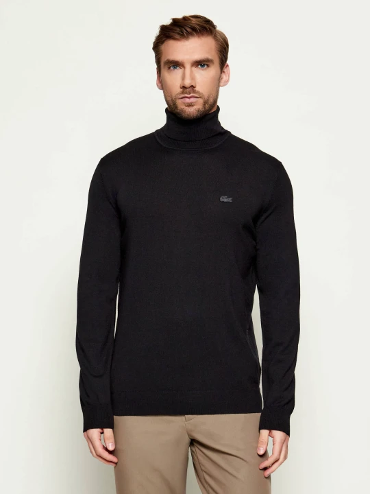 Zdjęcie produktu Lacoste Wełniany golf | Regular Fit czarny