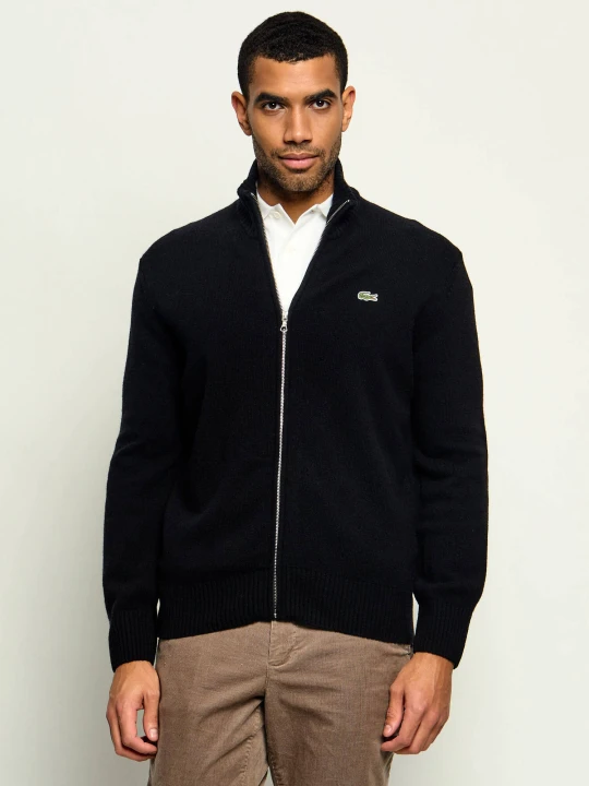 Zdjęcie produktu Lacoste Wełniany sweter | Classic fit czarny