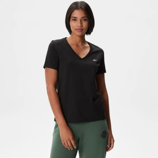 Zdjęcie produktu Lacoste Women?s V-neck Loose Fit Cotton T-shirt