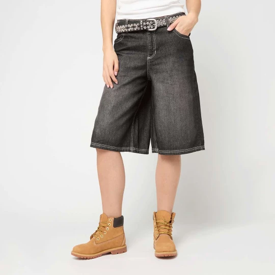 Zdjęcie produktu Ladies Denim Bermuda Urban Classics szary