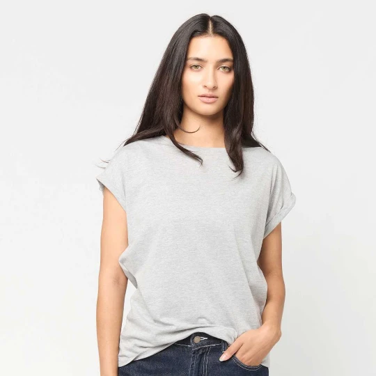 Zdjęcie produktu Ladies Extended Shoulder Tee Urban Classics szary