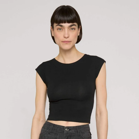 Zdjęcie produktu Ladies Super Slim Short Sleeve Tee Urban Classics czarny
