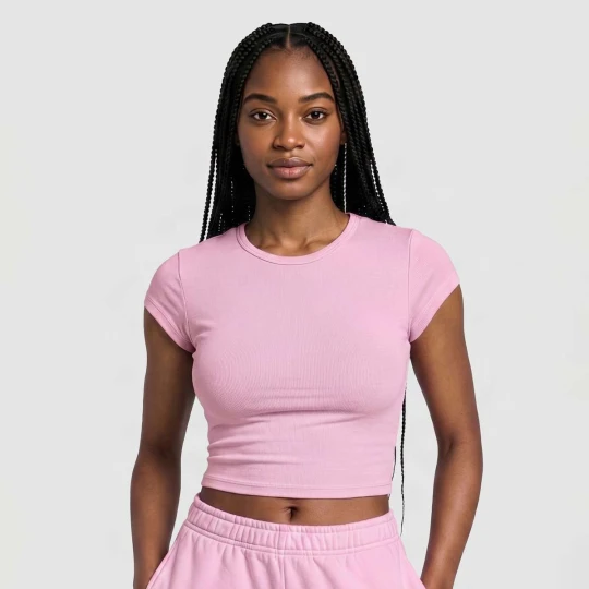 Zdjęcie produktu Ladies Super Slim Short Sleeve Tee Urban Classics różowy