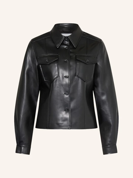 Zdjęcie produktu Lala Berlin Overjacket Josie Z Imitacji Skóry schwarz CZARNY