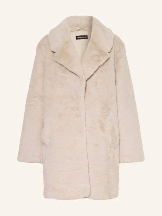 Zdjęcie produktu Lamarque Płaszcz Ze Sztucznego Futra Linnea beige