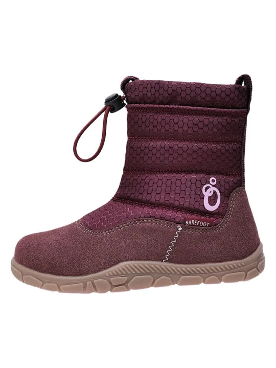 Zdjęcie produktu lamino Botki barefoot w kolorze czerwonym rozmiar: 27