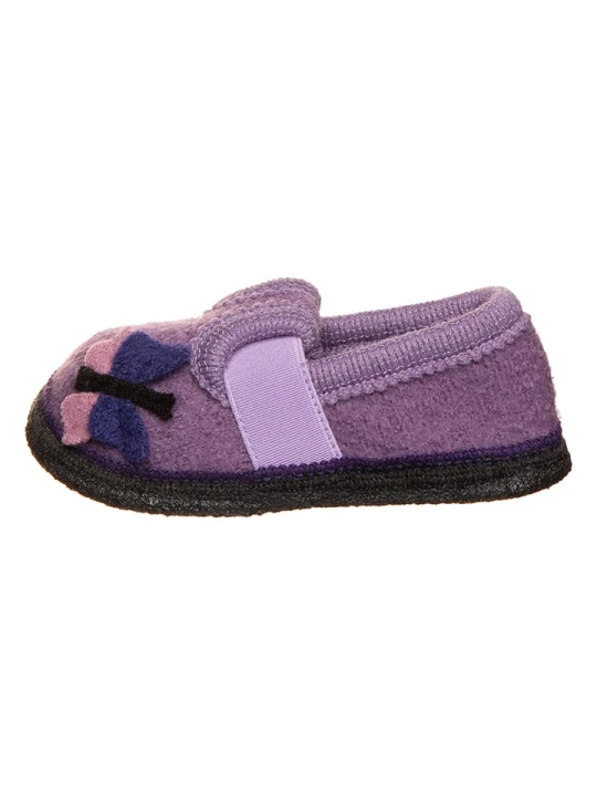 Zdjęcie produktu lamino Kapcie "Schmetterling" w kolorze fioletowym rozmiar: 25